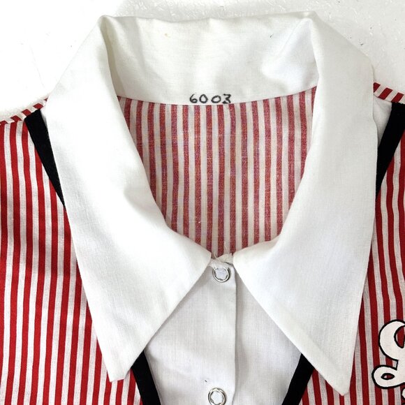 la mendola lost in the 50's Red White Stripe Top - Picture 4 of 8